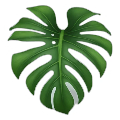 monstera leafs sticker