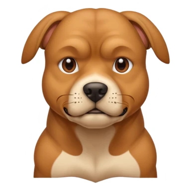 A very muscular dog sticker