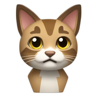Un chat qui joue a Minecraft sticker