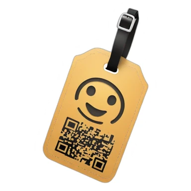 Luggage paper tag qrcode sticker