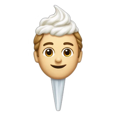 macron avec une glace sticker