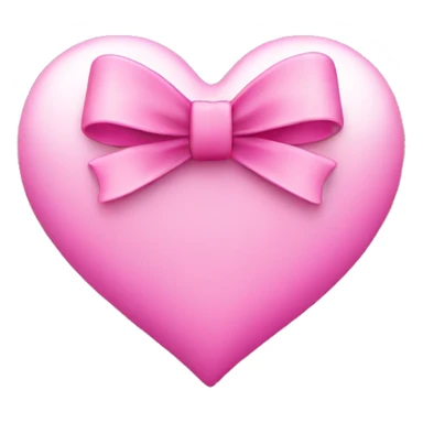 pink heart with bows sticker