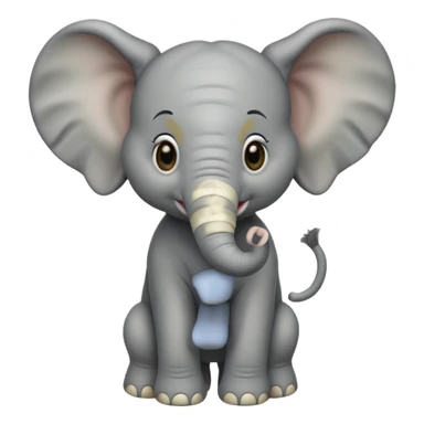 baby elephant sticker