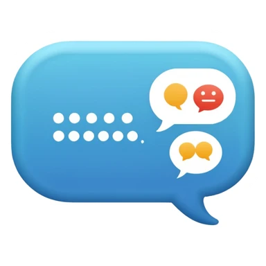 a speech bubble from a customer testimonial sticker