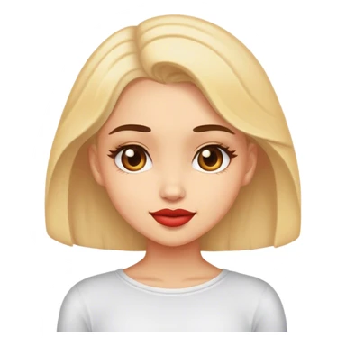 Girl flirting sticker