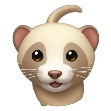 ferret and electric plug sticker