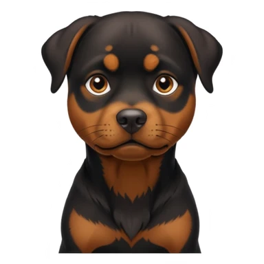 Perrita rottweiler flaca  sticker