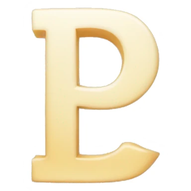 Letter p sticker