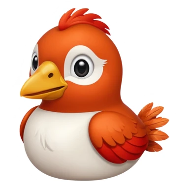 un rouge gorge rigole sticker