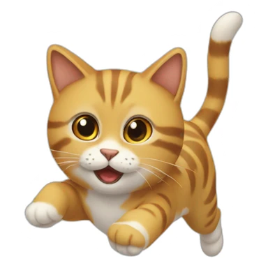 Flying-cat sticker