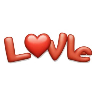 the word love sticker