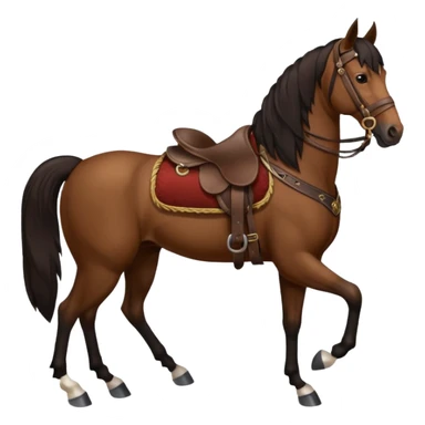 Horse with Cossack saddle sticker