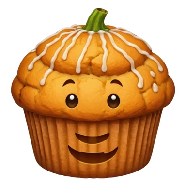 Ryan as a pumpkin muffin sticker