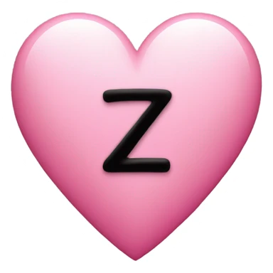 A pink heart emoji with "Z1" written in it sticker