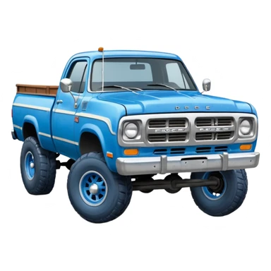 1979 dodge truck two wheels on the back blue sticker