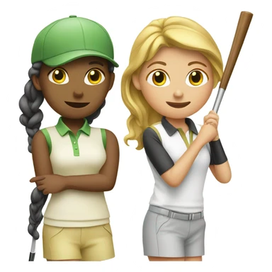 Girl golfers sticker