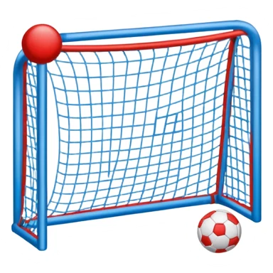 
 “Goal” sign comic style blue (#00A3E0) and red (#F9423A)  sticker