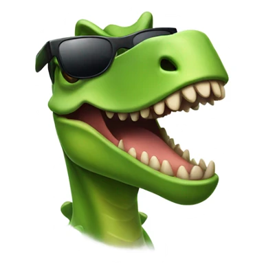 Dinosaur wearing sunglasses  sticker