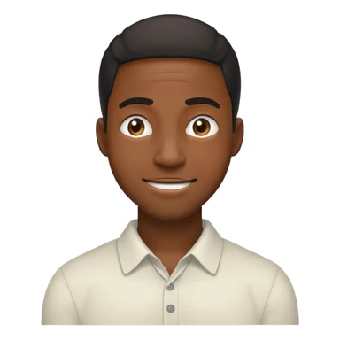 Nervous laugh black guy sticker