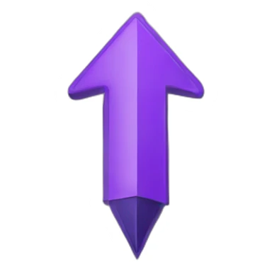 Purple arrow pointing up with the word “this” underneath sticker