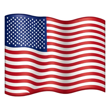United States flag, simple, bright sticker
