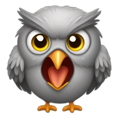 Angry Duolingo Bird sticker
