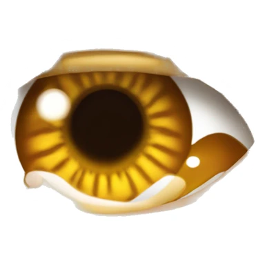 Niña morena de ojos color miel con cabello ondulado café y ojo grandes sticker