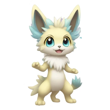 Anthro-Pastel-Gradient-Fur-Sona-Chibi-Shiny-Fakémon full body sticker