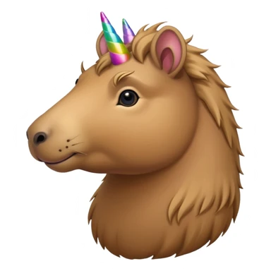 capybara unicorn hybrid sticker