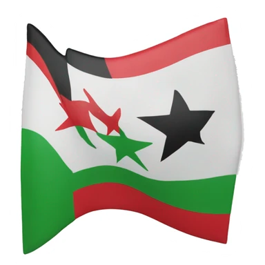 Do the Syrian flag with the green and 3 stars sticker