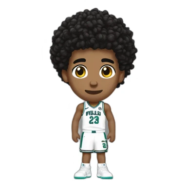 black lamelo ball sticker