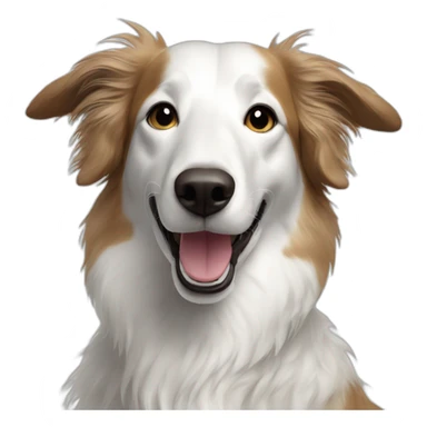 happy borzoi sticker