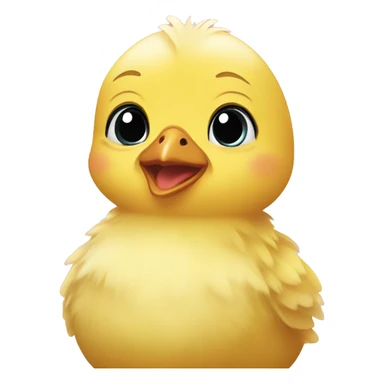 Baby chick love sticker