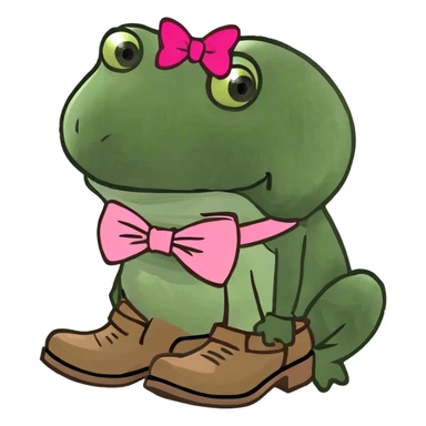 Brown western boots glamorous with pink bow sticker