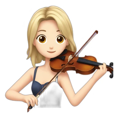 kaori miyazono playing violin sticker