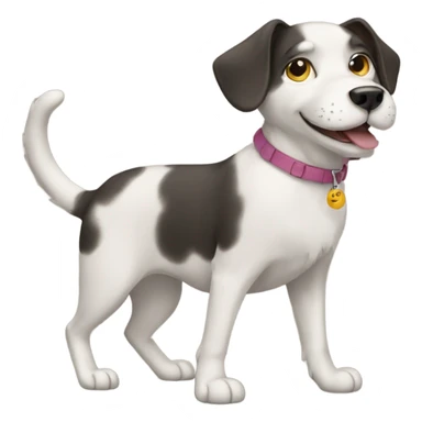 cat with a dog sticker