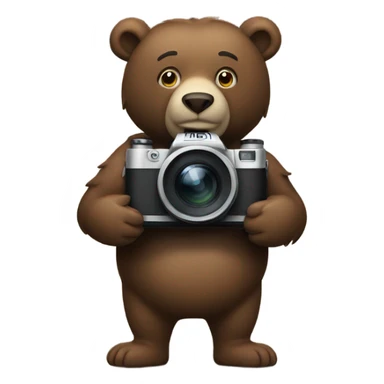 STRONG BEAR WITH CAMERA RECORDING sticker
