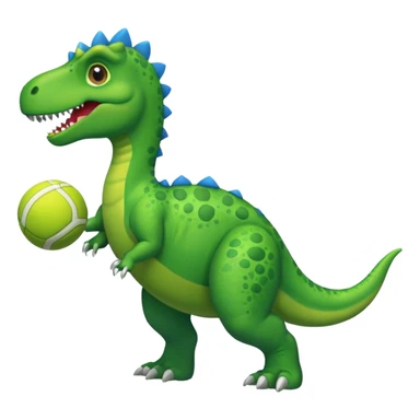 Un dinosaurio con tenis azules  sticker