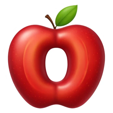 Empty apple like o with letter o up and B down in the midlle sticker
