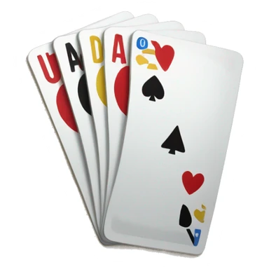 Uno card sticker