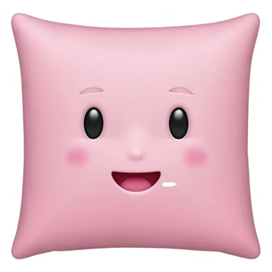 Hey regular light pink pillow with no design sticker