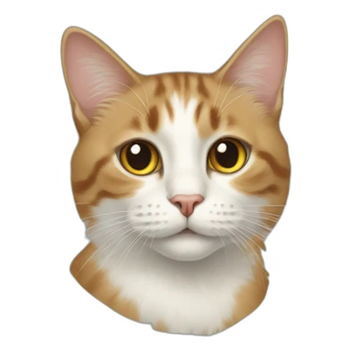 cat painting sticker