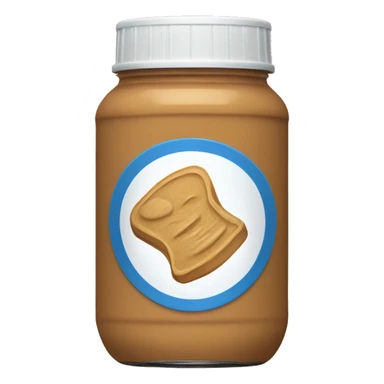 peanut butter jar sticker