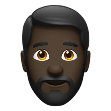 man covered in black paint sticker