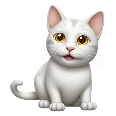 Cat with a mouse sticker