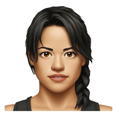 michelle rodriguez serious wearing tank top sticker