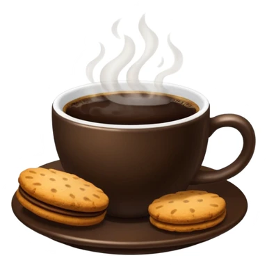 Coffee and biscuits sticker