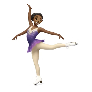 Figure skater sticker