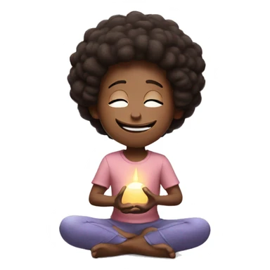 joy from inside out meditating sticker