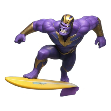 surfing-thanos sticker